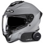 Casque Integral HJC C71 N.Gray + Kit Bluetooth Lokui K30