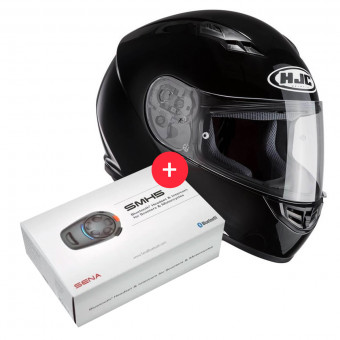 Integral HJC CS-15 Black + Kit Bluetooth SMH5