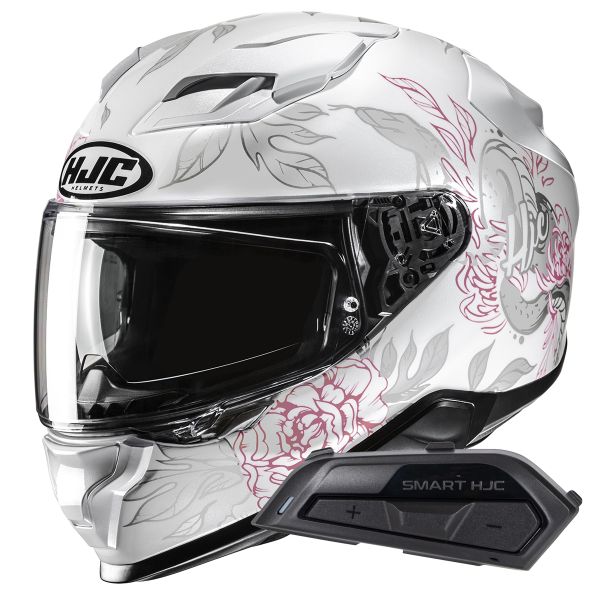 Integral HJC F71 Eliz MC8 + Kit Bluetooth Smart 21B Flat Black