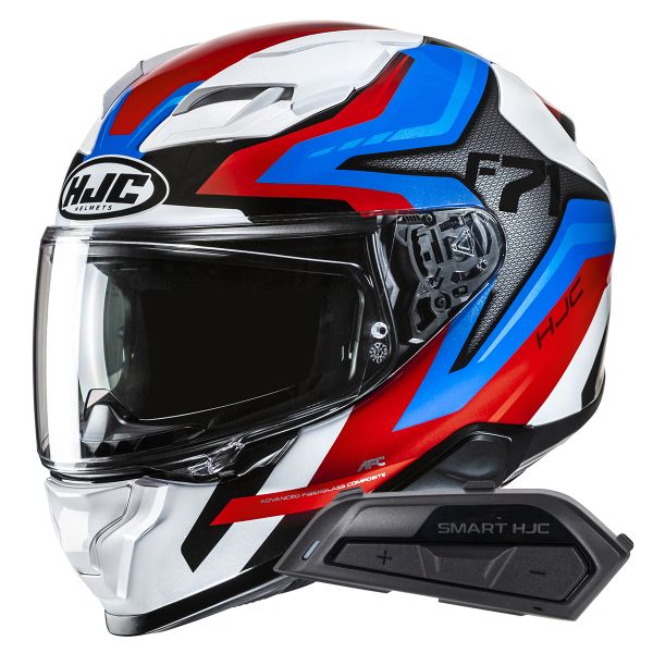 Integral HJC F71 Fes MC21 + Kit Bluetooth Smart 21B Flat Black