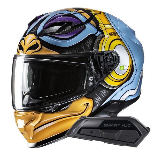 Integral HJC F71 Monkey Dj MC23 + Kit Bluetooth Smart 21B Flat Black