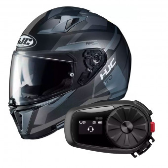 Integral HJC i70 Elim MC5SF + Kit Bluetooth Sena 5S Solo