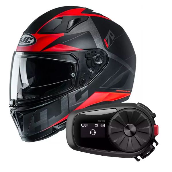 Integral HJC I70 Eluma MC1SF + Kit Bluetooth Sena 5S Solo
