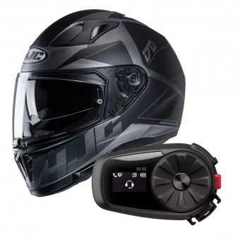 Integral HJC I70 Eluma MC5SF + Kit Bluetooth Sena 5S Solo