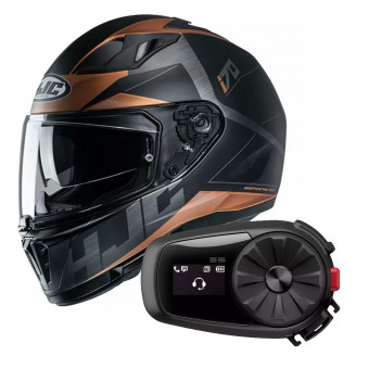 Integral HJC I70 Eluma MC9SF + Kit Bluetooth Sena 5S Solo