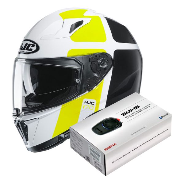 Integral HJC I70 Prika MC4H + Kit Bluetooth Sena SMH5 Solo