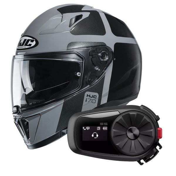 Integral HJC I70 Prika MC5 + Kit Bluetooth Sena 5S Solo