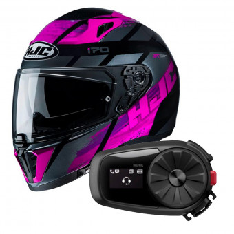 Integral HJC i70 Reden MC8 + Kit Bluetooth Sena 5S Solo