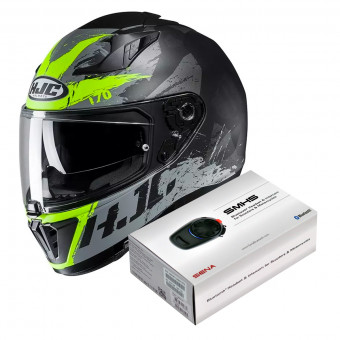 Integral HJC i70 Rias MC4HSF + Kit Bluetooth Sena SMH5 Solo