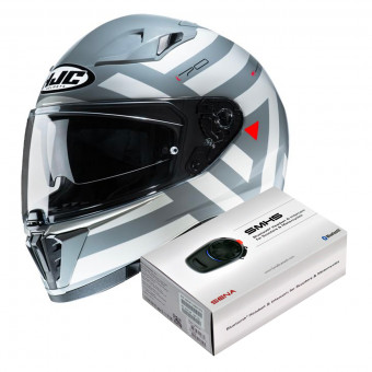 Integral HJC i70 Watu MC1 + Kit Bluetooth Sena SMH5 Solo