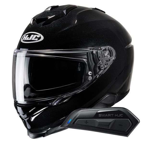 Integral HJC i71 Metal Black + Kit Bluetooth Smart 11B