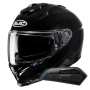 Casque Integral HJC i71 Metal Black + Kit Bluetooth Smart 11B