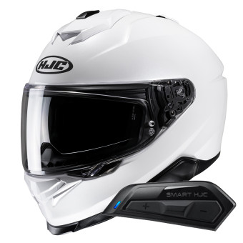 Integral HJC i71 Pearl White + Kit Bluetooth Smart 11B