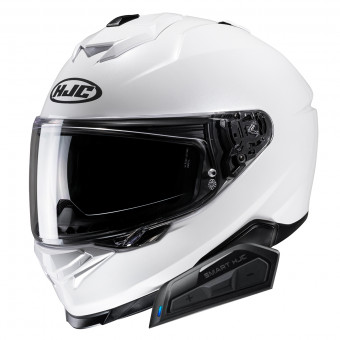 Integral HJC i71 Pearl White + Kit Bluetooth Smart 21B