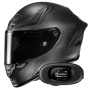 Casque Integral HJC RPHA 1 V2 Carbon Matte Black + Kit bluetooth 5R Lite