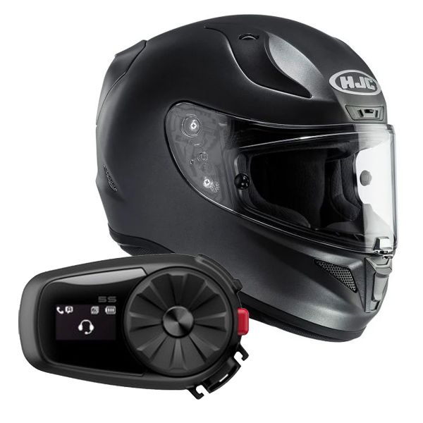 Integral HJC RPHA 11 Black + Kit Bluetooth Sena 5S Solo