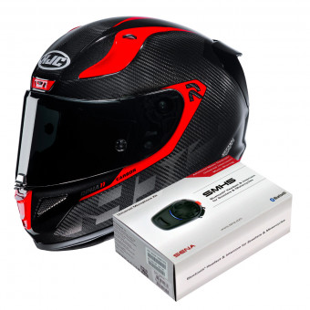 Integral HJC RPHA 11 Carbon Bleer MC1 + Kit Bluetooth Sena SMH5