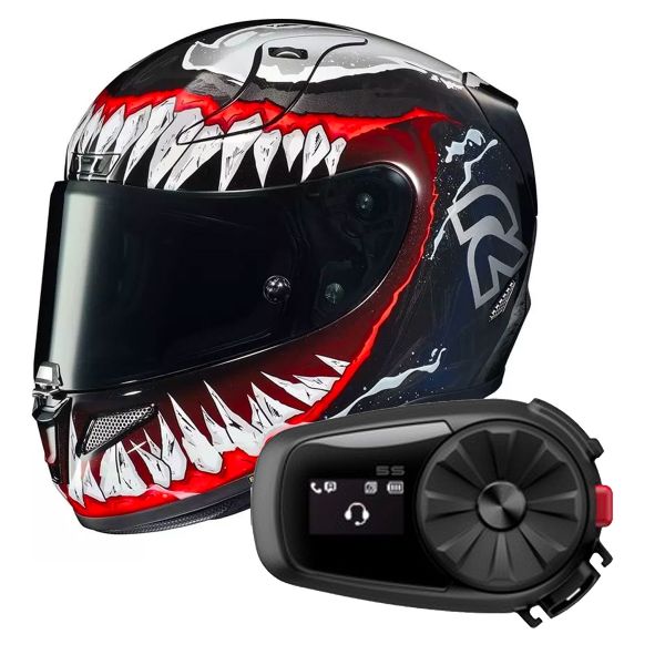 Integral HJC RPHA 11 Venom II Marvel MC1 + Kit Bluetooth Sena 5S Solo