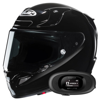 Integral HJC RPHA 12 Black + Kit bluetooth 5R Lite Solo