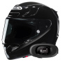 Casque Integral HJC RPHA 12 Black + Kit bluetooth 5R Lite Solo