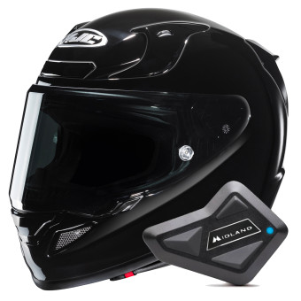 Integral HJC RPHA 12 Black + Kit Bluetooth BT Mini