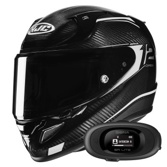 Integral HJC RPHA 12 Carbon Keres MC5 + Kit bluetooth 5R Lite Solo