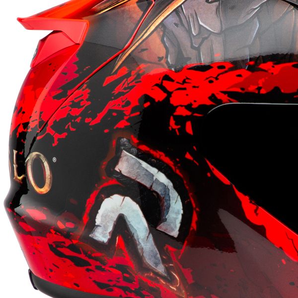 HJC RPHA 12 Diablo Blizzard MC1 + Kit Bluetooth Lokui K30