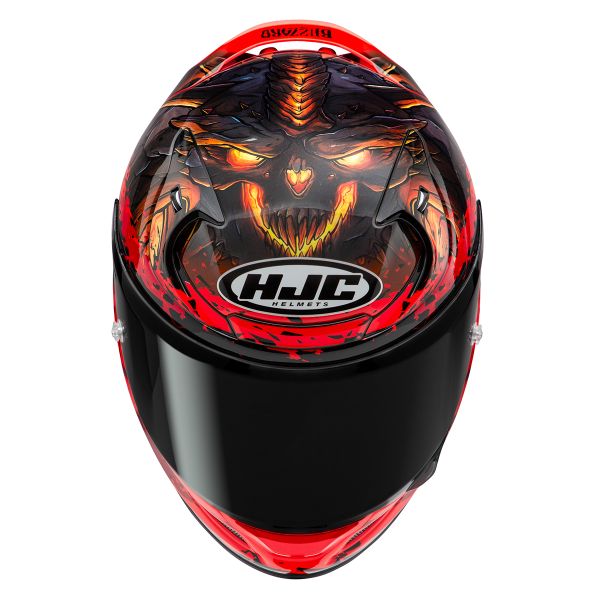 HJC RPHA 12 Diablo Blizzard MC1 + Kit Bluetooth Lokui K30