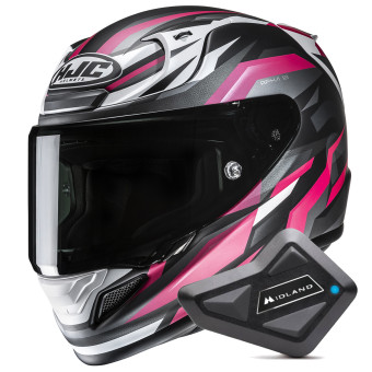 Casque Integral HJC RPHA 12 Dravix MC8SF + Kit Bluetooth BT Mini Casque Integral HJC RPHA 12 Dravix MC8SF + Kit Bluetooth BT Mini