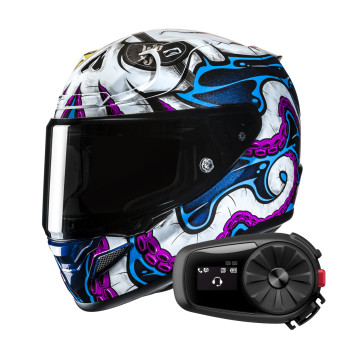 Integral HJC RPHA 12 Kraken MC28 + Kit Bluetooth 5S Solo