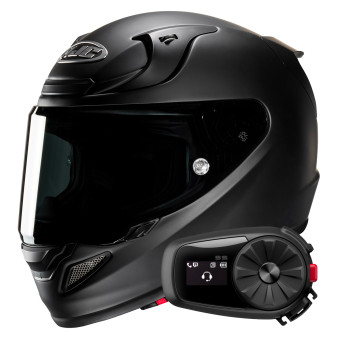 Integral HJC RPHA 12 Matte Black + Kit Bluetooth 5S Solo
