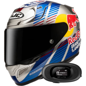 Casque Integral HJC RPHA 12 Red Bull Austin GP 2 MC21 + Kit bluetooth 5R Lite Casque Integral HJC RPHA 12 Red Bull Austin GP 2 MC21 + Kit bluetooth 5R Lite