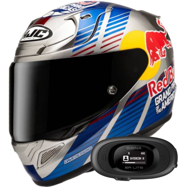 Integral HJC RPHA 12 Red Bull Austin GP 2 MC21 + Kit bluetooth 5R Lite