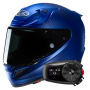 Casque Integral HJC RPHA 12 Semi Flat Mettalic Blue+ Kit Bluetooth 5S Solo