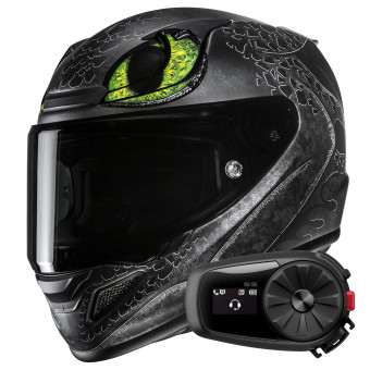 Casque Integral HJC RPHA 12 Toothless II Universal MC4SF + Kit Bluetooth 5S Solo Casque Integral HJC RPHA 12 Toothless II Universal MC4SF + Kit Bluetooth 5S Solo