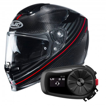 Integral HJC RPHA 70 Carbon Artan MC1 + Kit Bluetooth Sena 5S Solo