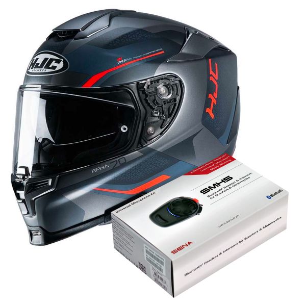 Integral HJC RPHA 70 Kosis MC6HSF + Kit Bluetooth Sena SMH5