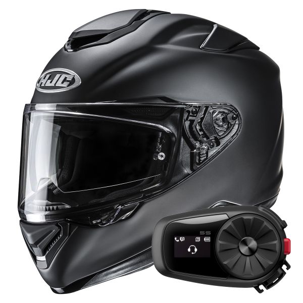 Integral HJC RPHA 72 Matte Black + Kit Bluetooth 5S Solo