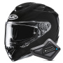 Casque Integral HJC RPHA 72 Metal Black + Kit Bluetooth BT Mini