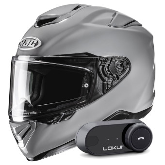 Casque Integral HJC RPHA 72 N.Gray + Kit Bluetooth Lokui K30