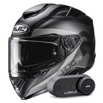 Casque Integral HJC RPHA 72 Phyta MC5SF + Kit Bluetooth Lokui K30