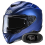 Casque Integral HJC RPHA 72 Semi Flat Metallic Blue + Kit bluetooth 5R Lite Solo