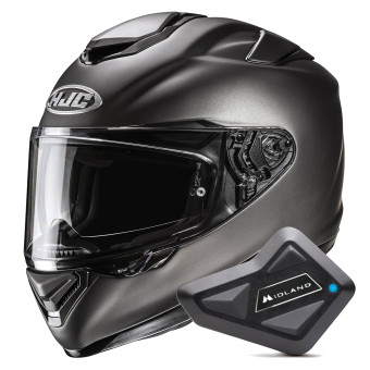 Casque Integral HJC RPHA 72 Semi Flat Titanium + Kit Bluetooth BT Mini Casque Integral HJC RPHA 72 Semi Flat Titanium + Kit Bluetooth BT Mini