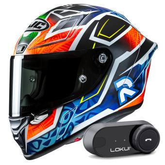 Integral HJC RPHA1 Binder Replica 2024 MC27SF + Kit Bluetooth Lokui K30