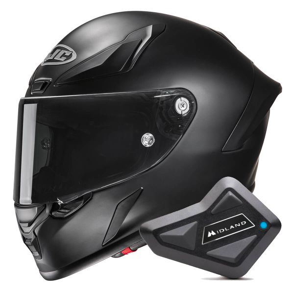 Integral HJC RPHA1 Matte Black + Kit Bluetooth BT Mini