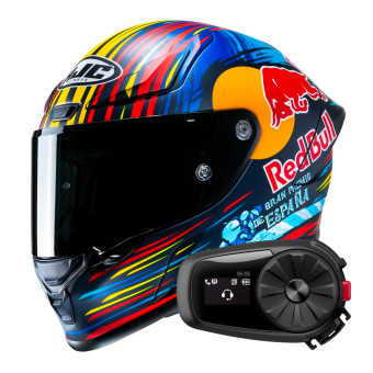 Integral HJC RPHA1 Red Bull Jerez GP + Kit Bluetooth 5S Solo