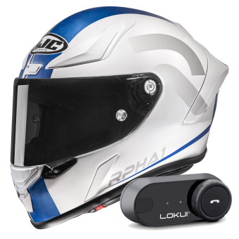 Integral HJC RPHA1 Senin MC2SF + Kit Bluetooth Lokui K30