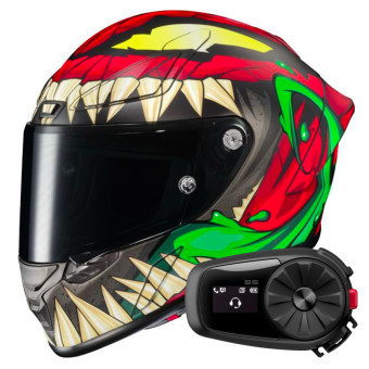 Integral HJC RPHA1 Toxin Marvel + Kit Bluetooth 5S