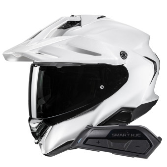 Integral HJC RPHA60 Pearl White + Kit Bluetooth Smart 21B