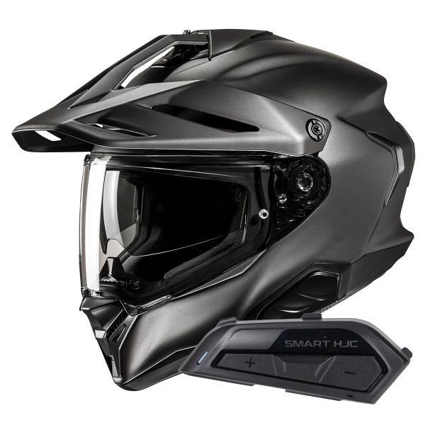 Integral HJC RPHA60 Semi Flat Titanium + Kit Bluetooth Smart 21B